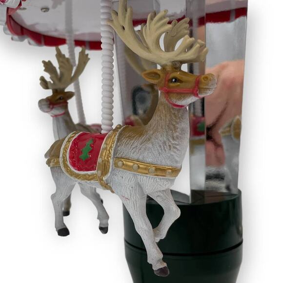 Mr. Christmas Animated Tree Topper-Carousel Christmas Decoration - Picture 3 of 12